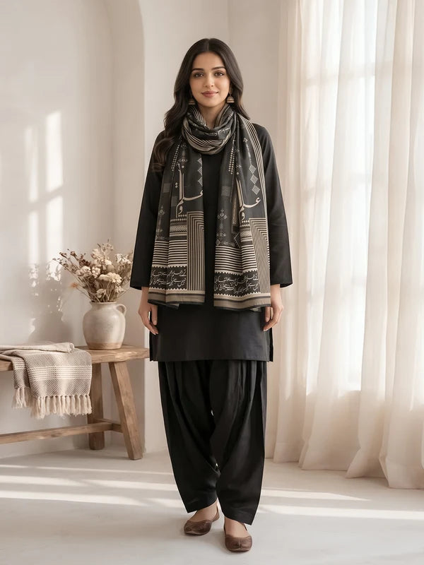 Elm Stole | Black