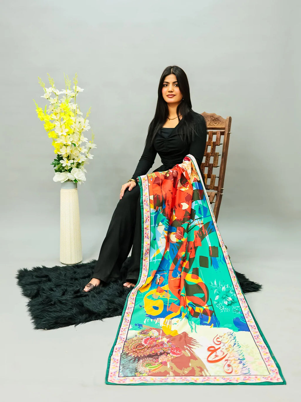 Waqt Ki Rangoli Stole