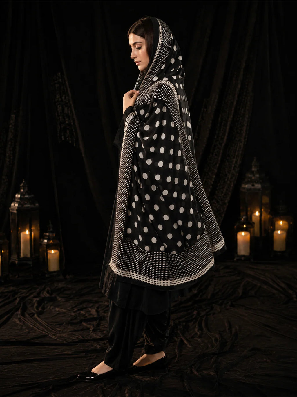 Polka Dot Odhni