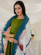 Arz e Pakistan Odhni | White