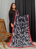 Huroof Voile Odhni | BLACK