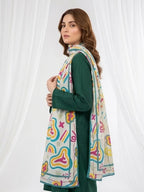 Khuwab Lawn Stole(multi)