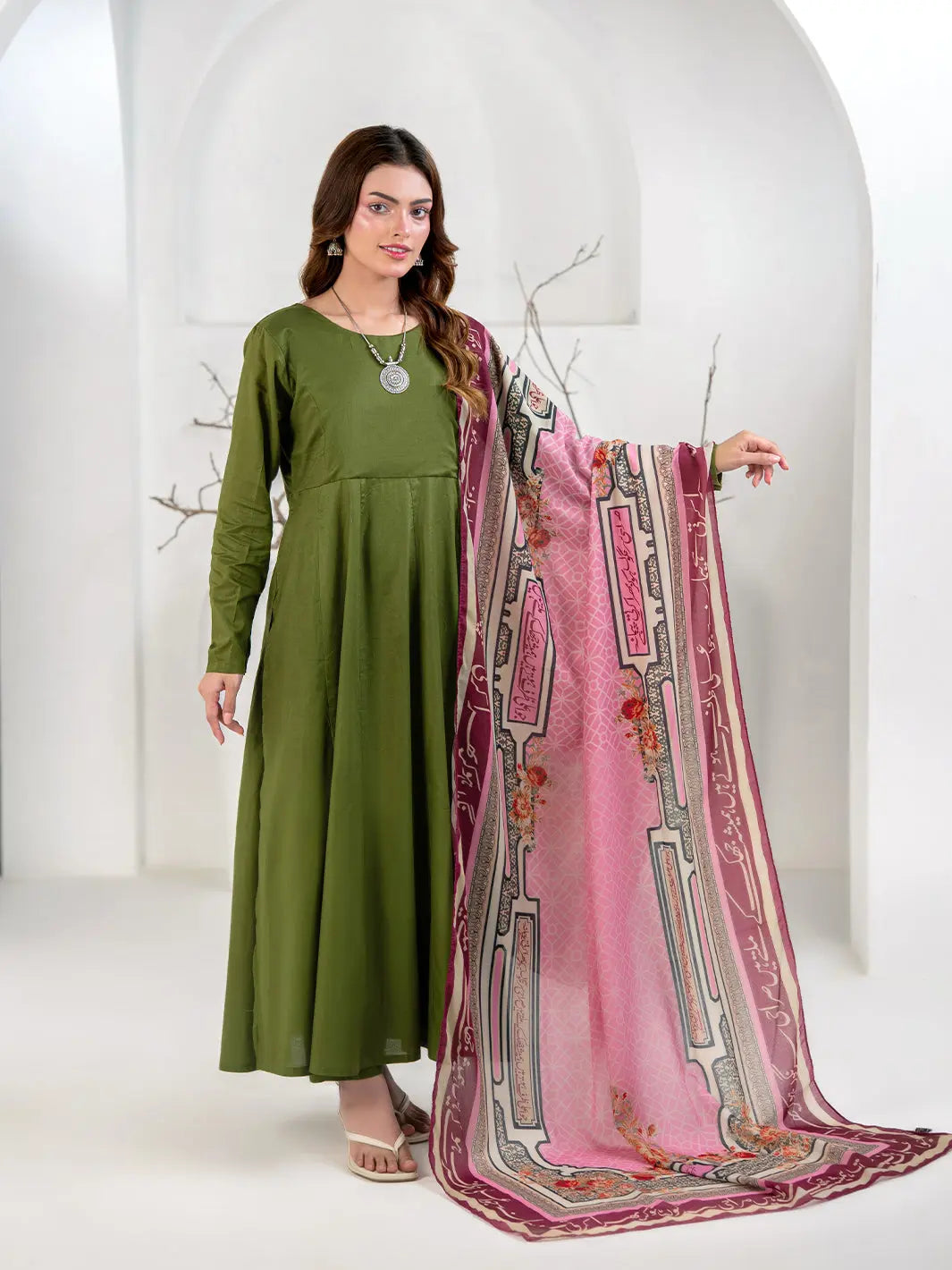 Aajizi Odhni | Blush Pink