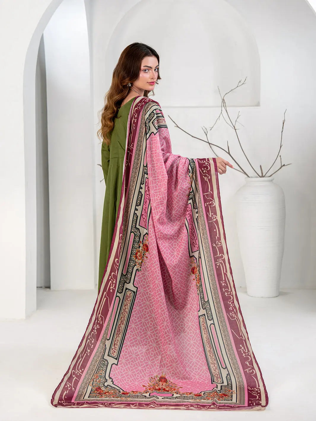 Aajizi Odhni | Blush Pink