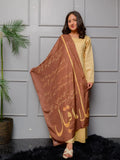 Iqbal Ka chand Stole | Brown