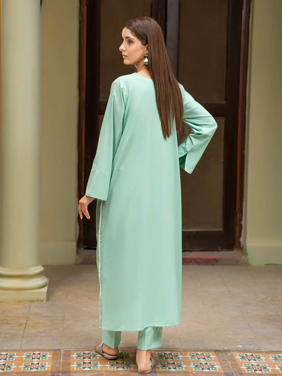 Saath | Co-Ord Set | Ice Green