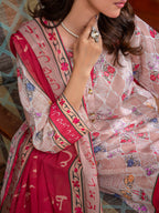 Noor Stitched 3 Pc (Beige)