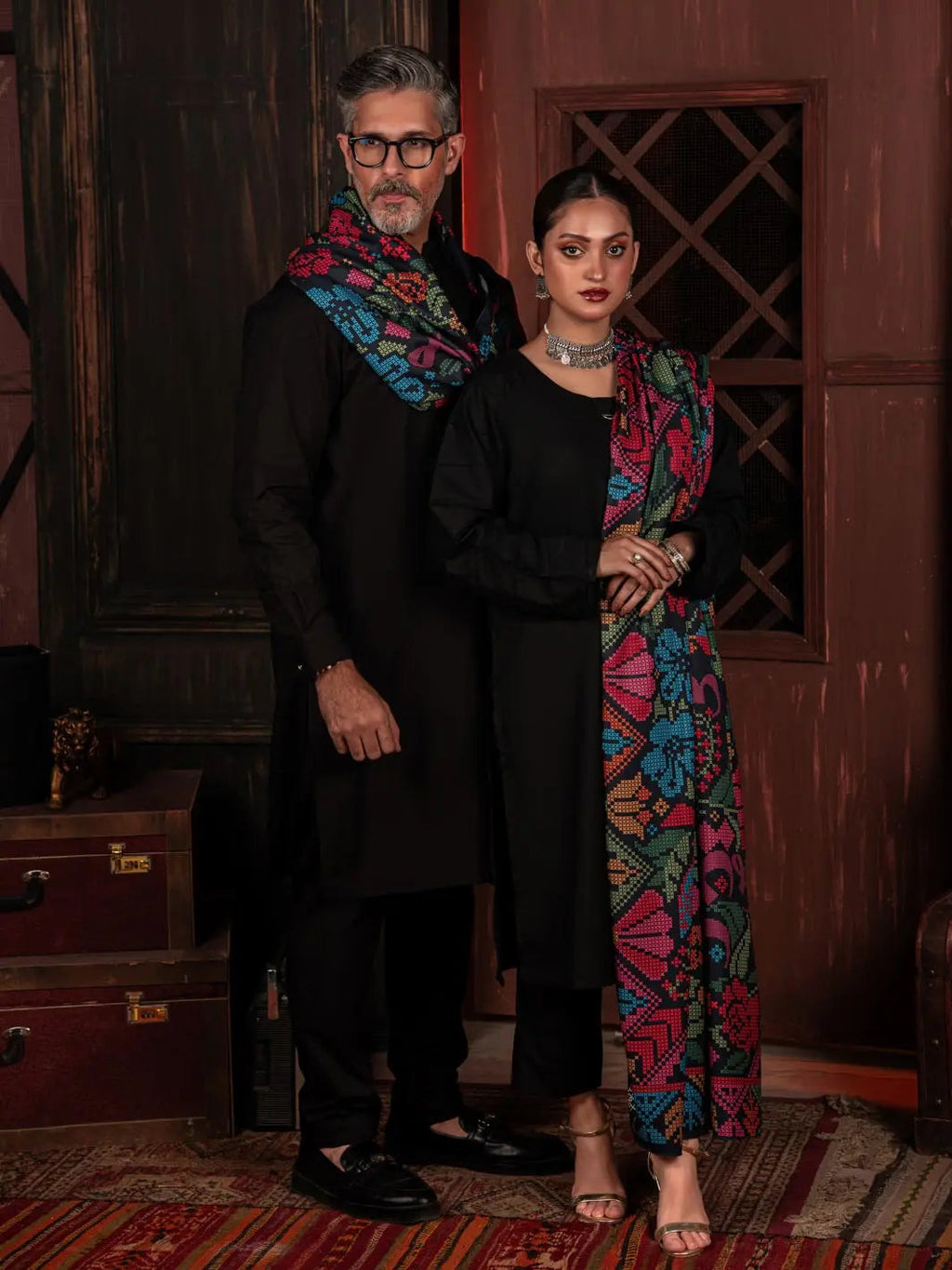 Kashida Kaari Shawl