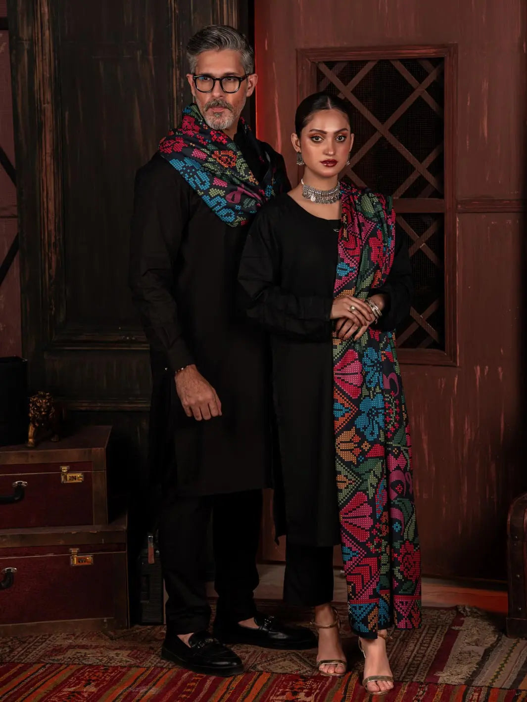 Kashida Kaari Shawl