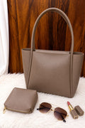 Taupe / Grey-Brown Tote Bag