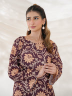 Ilhaam Eilif Co-Ord Set (Maroonish)