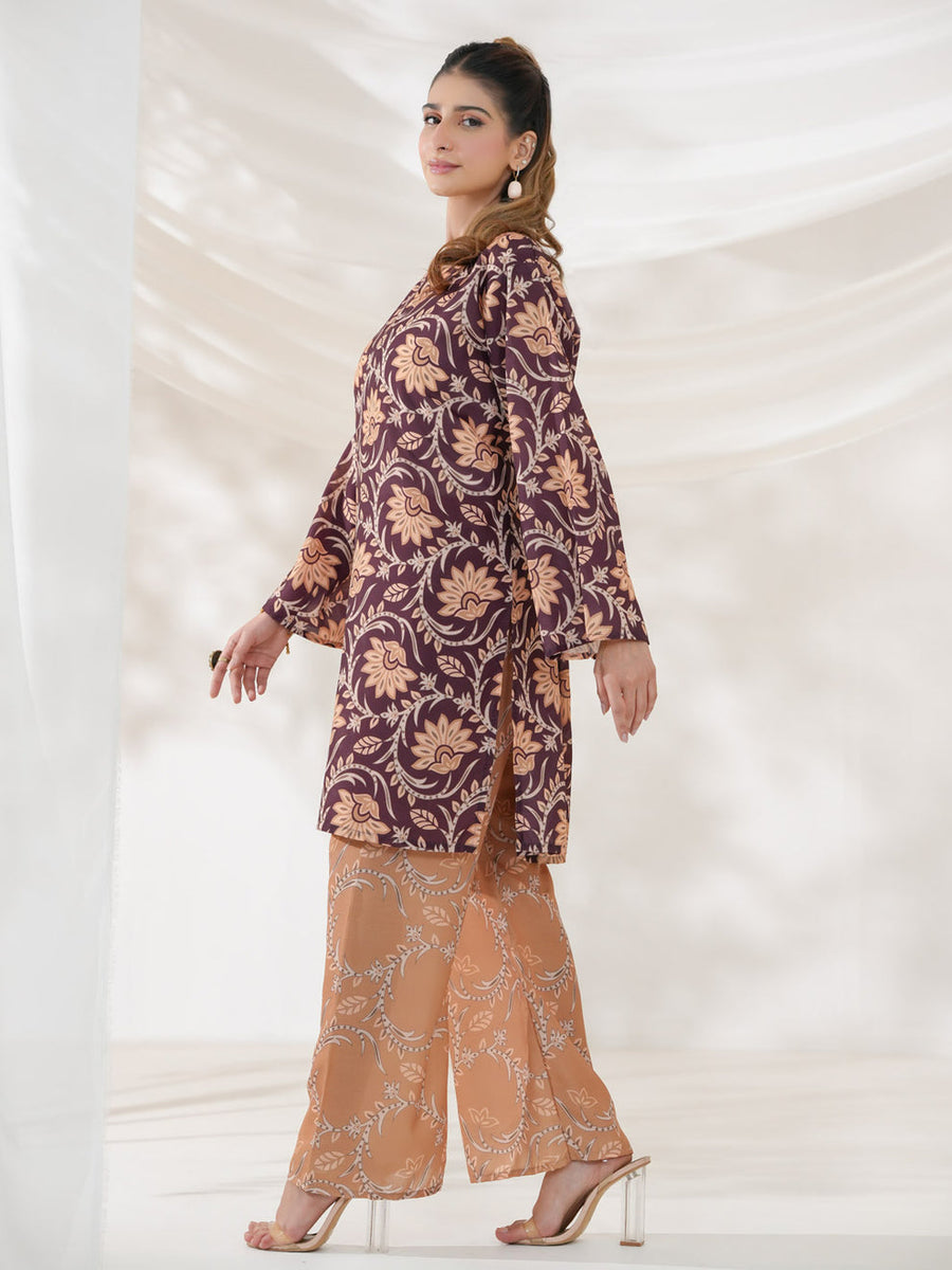 Ilhaam Eilif Co-Ord Set (Maroonish)