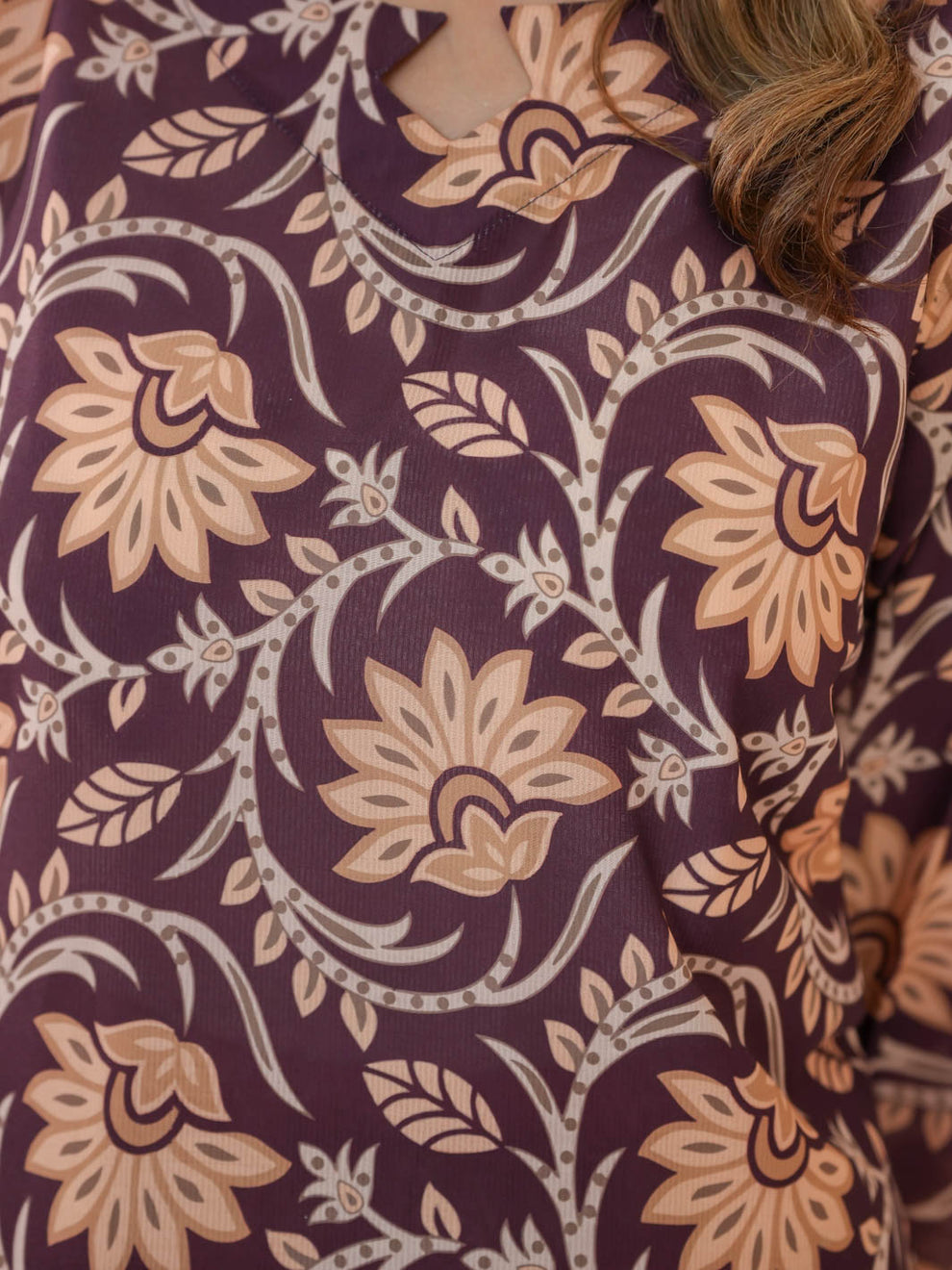 Ilhaam Eilif Co-Ord Set (Maroonish)