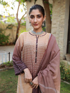 Ain se Iqbal shirt dupatta (Brown)