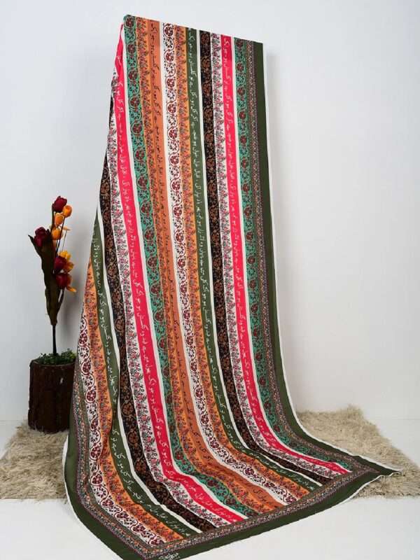 Multi Stripe Silk Dupatta - Image 2