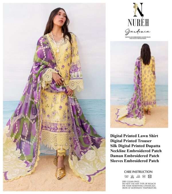 Nureh Embroidered 3pcs Collection