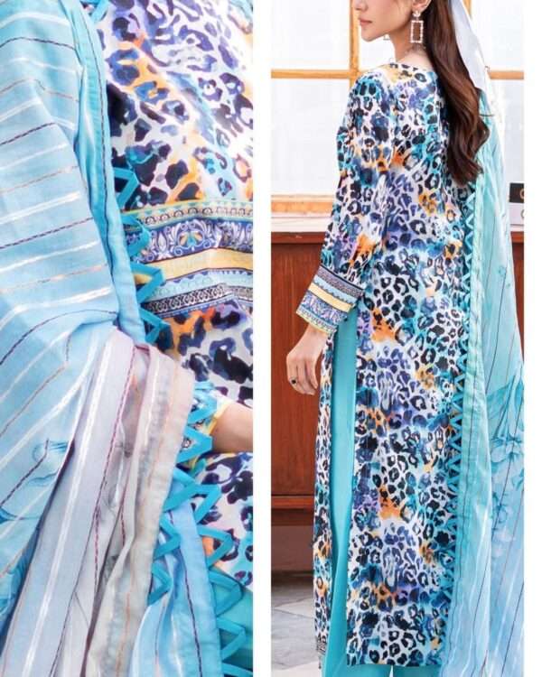 AL ZOHAIB Cambric Prints Lawn 3 Piece Unstitched