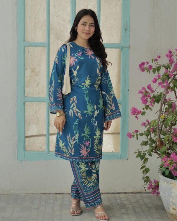 Umeed Co-Ord Set (Steel Blue)