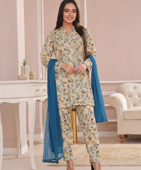 Shumaal | 3 Piece | Cotton Slub
