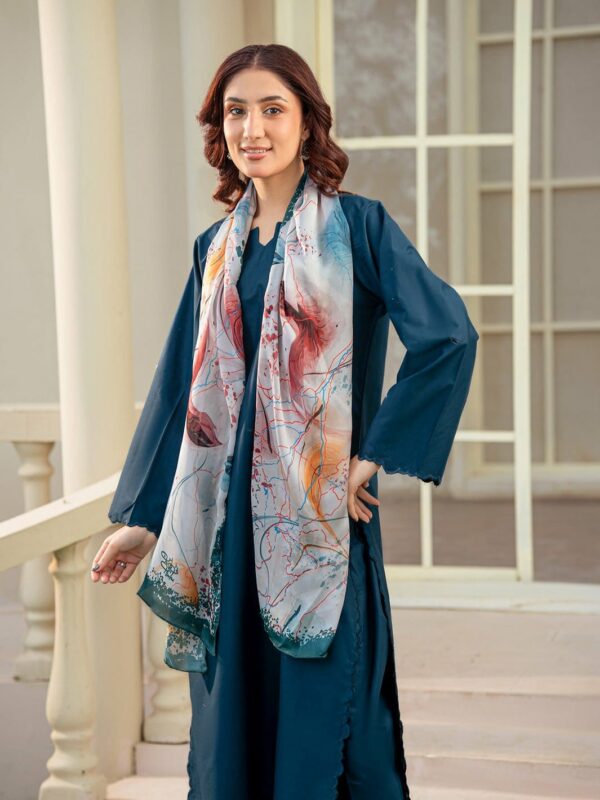 Rang jaa Silk Stole (Green Multi)