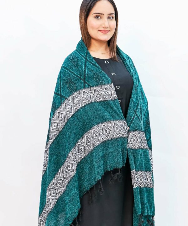 Wool Mini Shawl (Green)