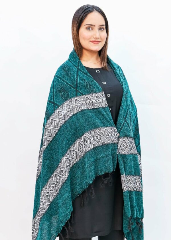 Wool Mini Shawl (Green)