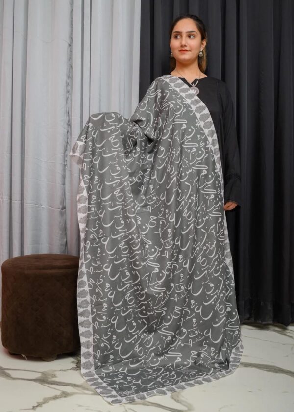 Be Qaida Lawn Odhni (grey)