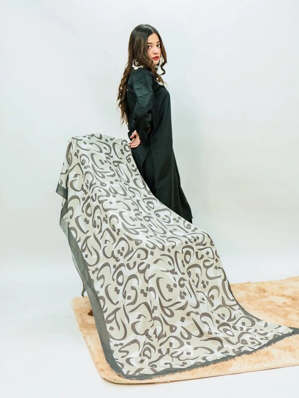 Hujoom Lawn Odhni (grey)