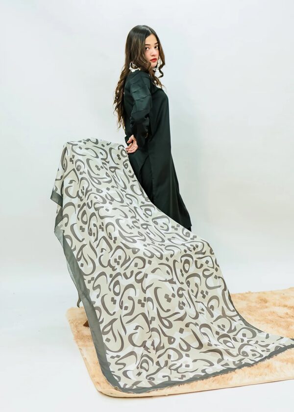 Hujoom Lawn Odhni (grey)