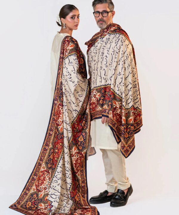 Kaif Calligraphy Shawl