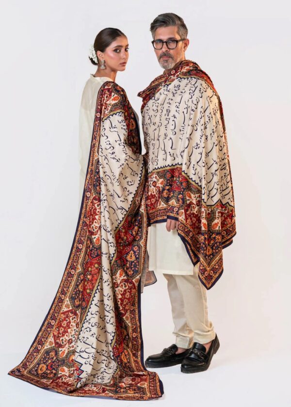 Kaif Calligraphy Shawl