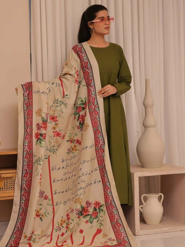 Phool Aur Ghalib Voile Dupatta
