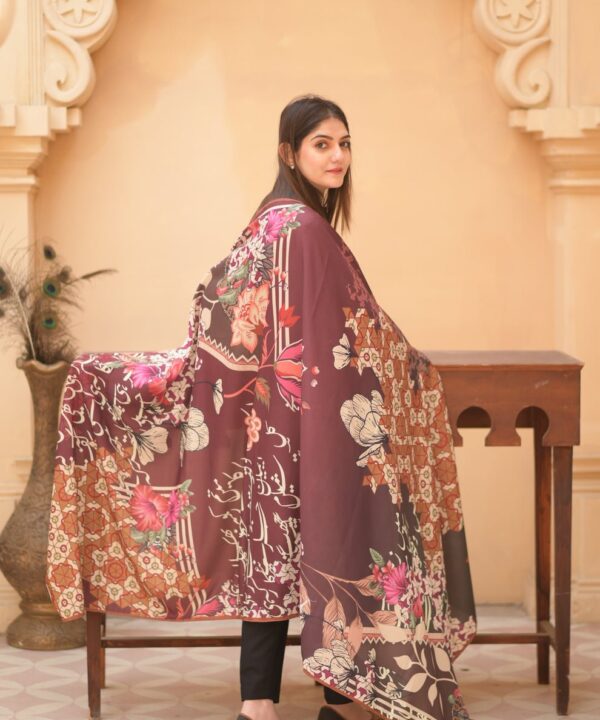 Yaad Silk Dupatta (Maroon)