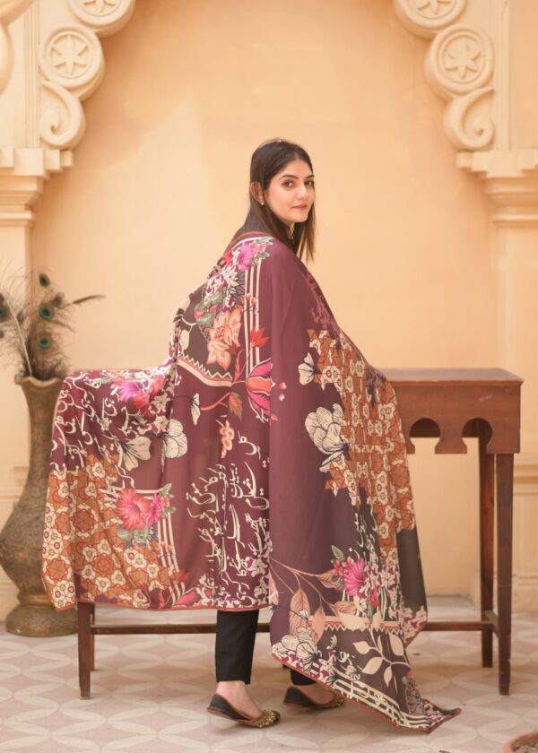 Yaad Silk Dupatta (Maroon)
