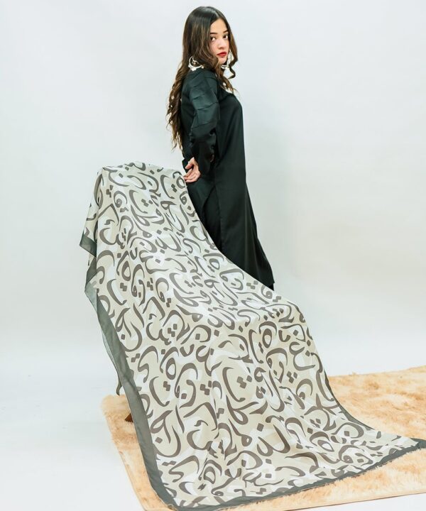 Hujoom Voile Dupatta (Grey)