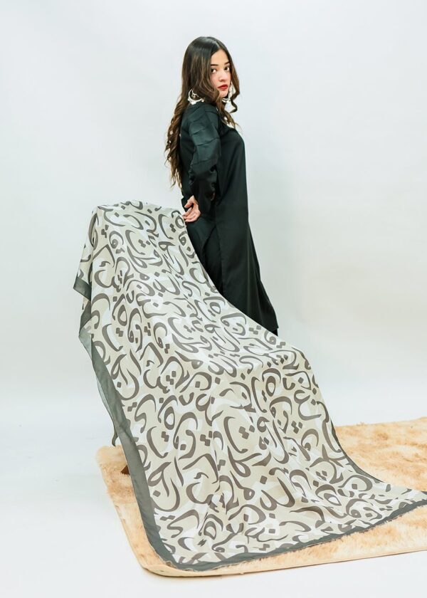 Hujoom Voile Dupatta (Grey)