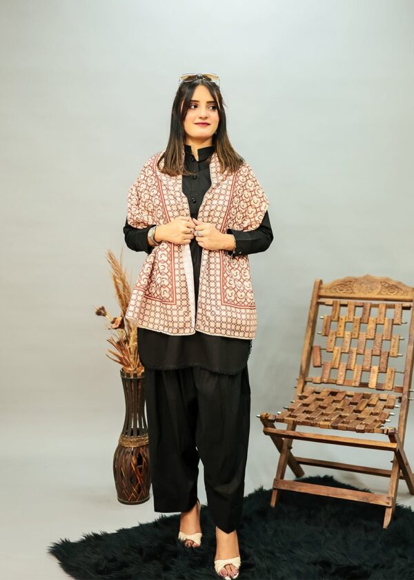 Jaan e Huroof Ishq Stole (Bronze)