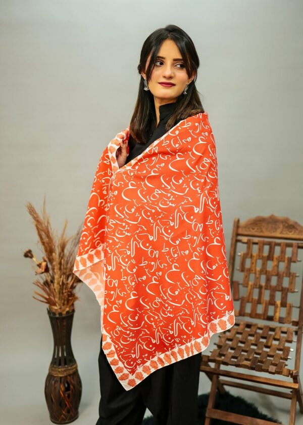Be Qaida Silk Dupatta (Orange)