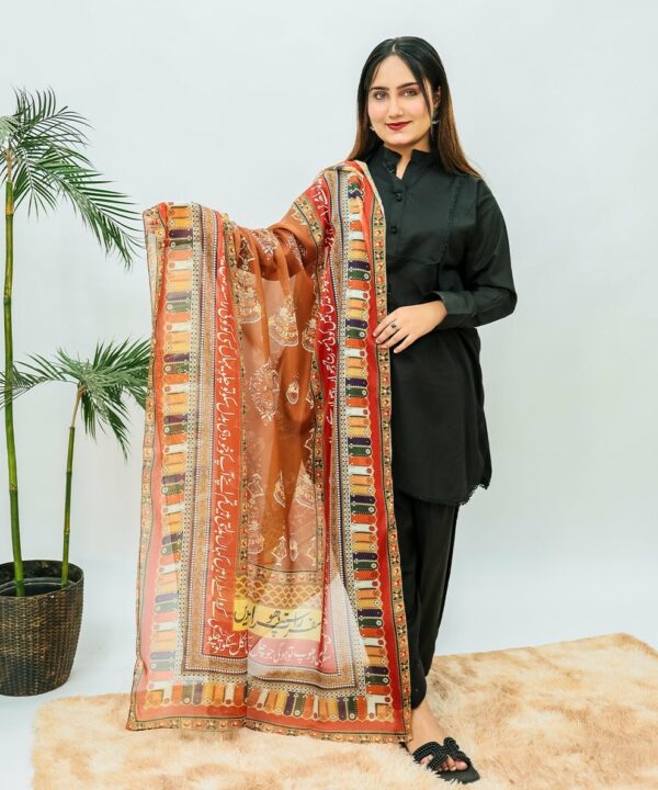 Safar Premium Silk Dupatta (Brown)
