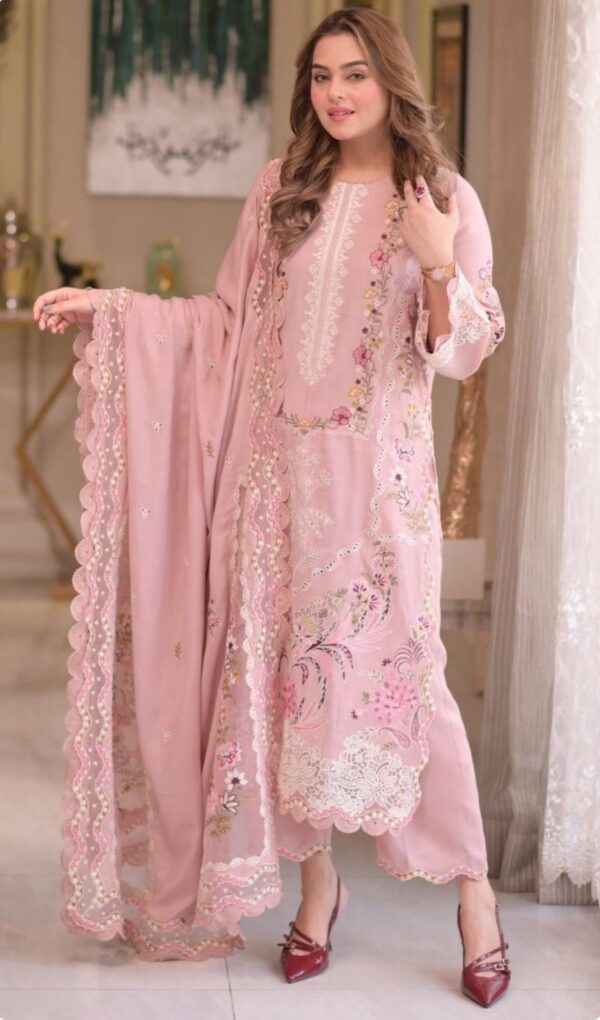 ANEELA’s WLUX-10A Chikankari Luxury Embroidered