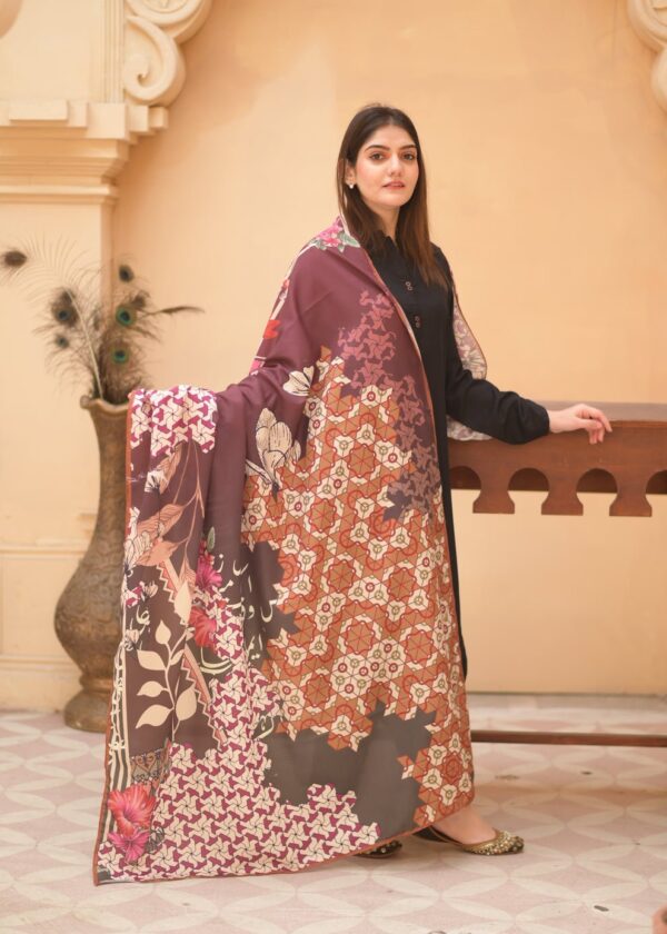 Yaad Voile Dupatta (Maroon)