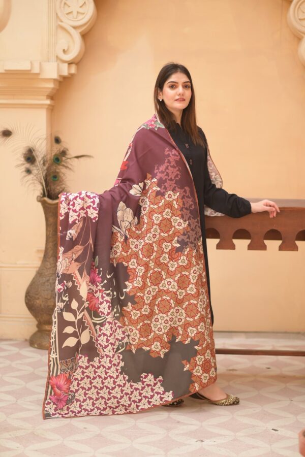 Yaad Voile Dupatta (Maroon)