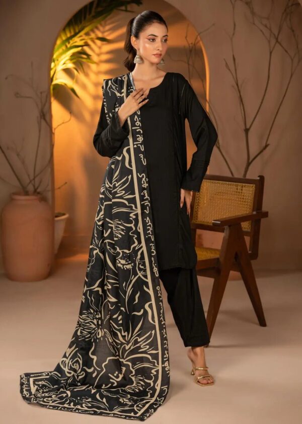 Doodle Art Dupatta (Black)