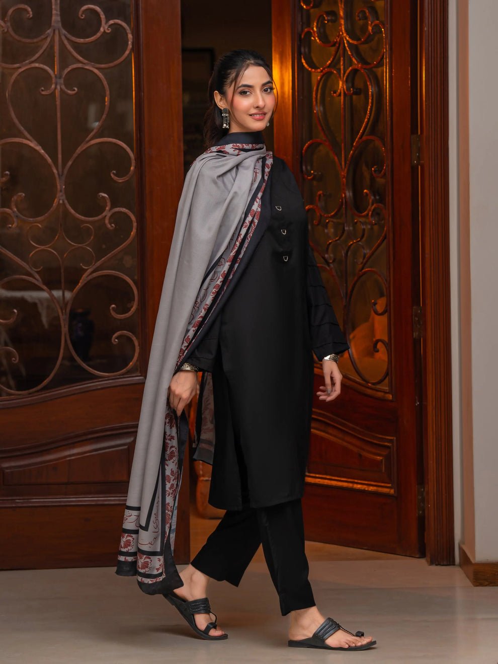 Chahat Odhni (Grey) - Image 2