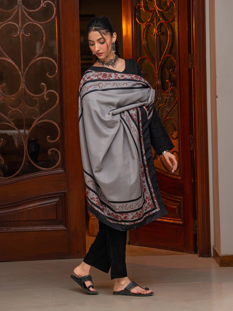 Chahat Odhni (Grey) - Image 3