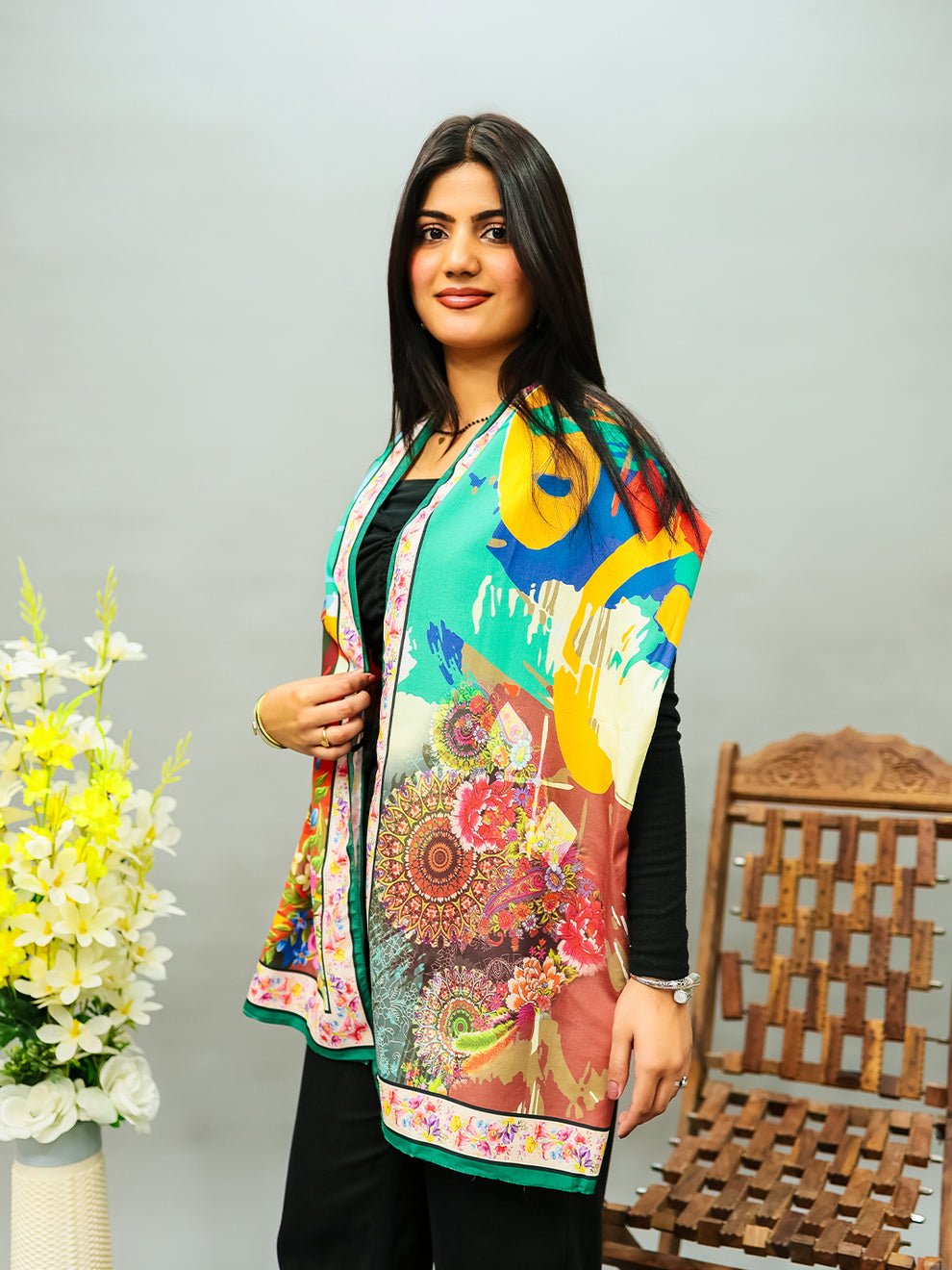 Waqt Ki Rangoli Stole - Image 5