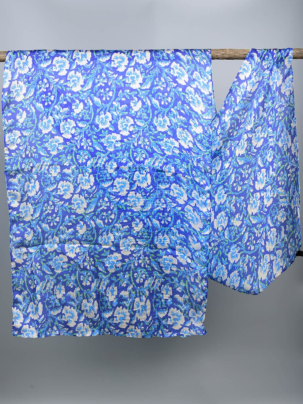 Orchids Floral Stole (Blue) - Image 4