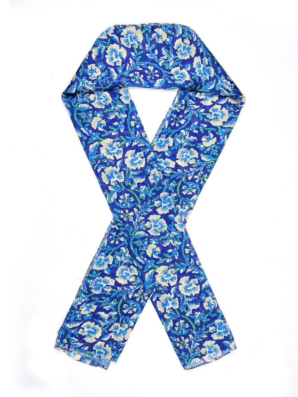 Orchids Floral Stole (Blue) - Image 3