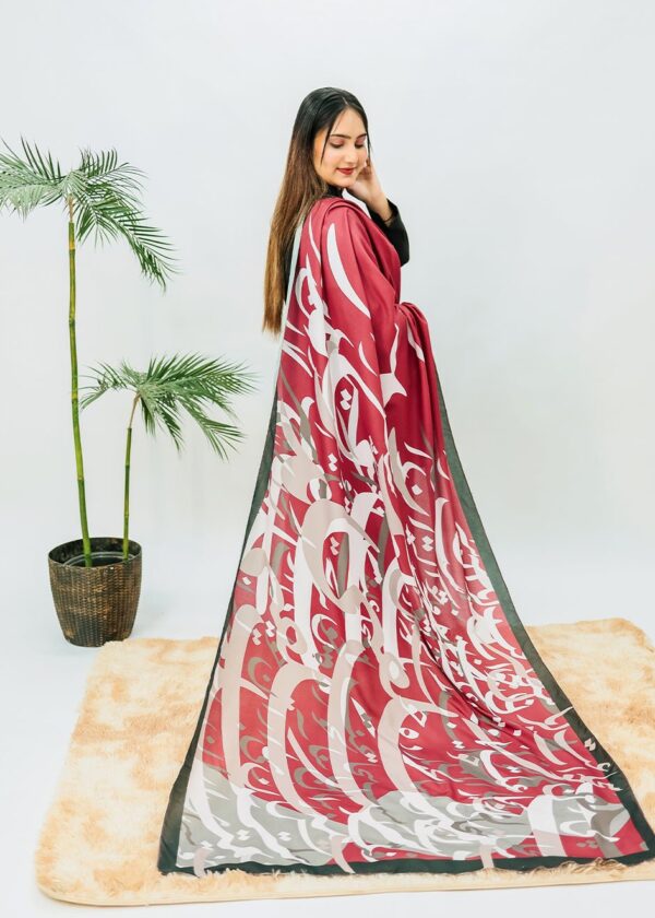 Tadrees voile Dupatta (Red)