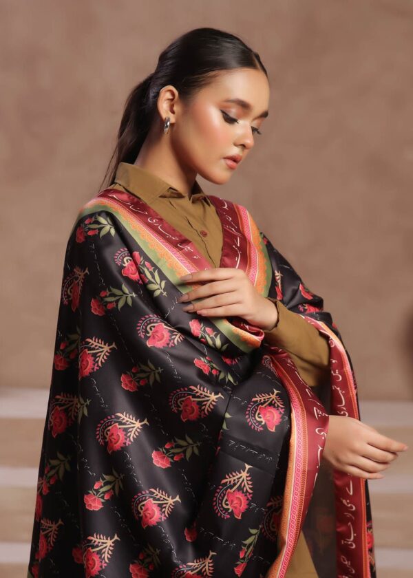 Khudse Voile dupatta (Black)
